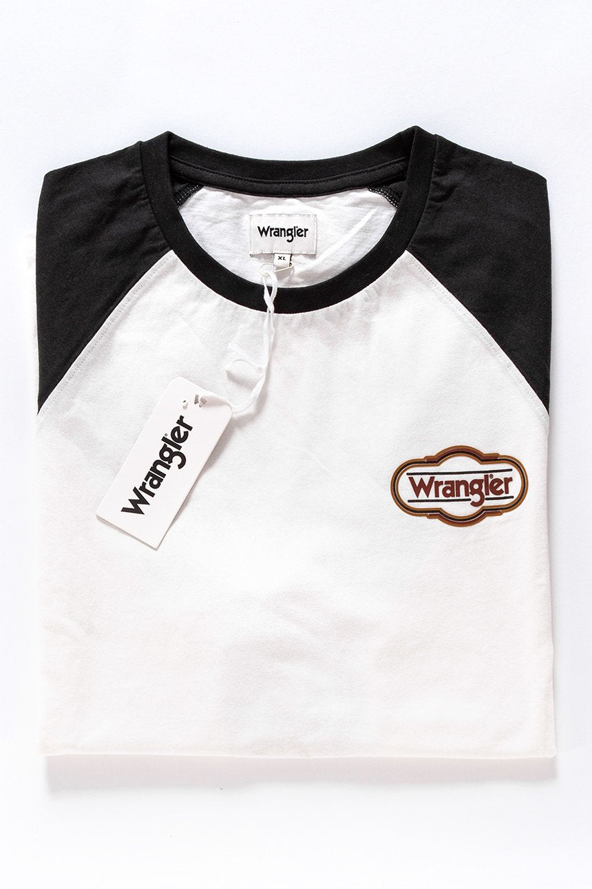 LONGSLEEVE WRANGLER LS RAGLAN TEE OFFWHITE W7B95FK02 OUTLET