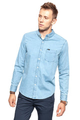 KOSZULA JEANSOWA MĘSKA LEE BUTTON DOWN SHIRT L880PGDD