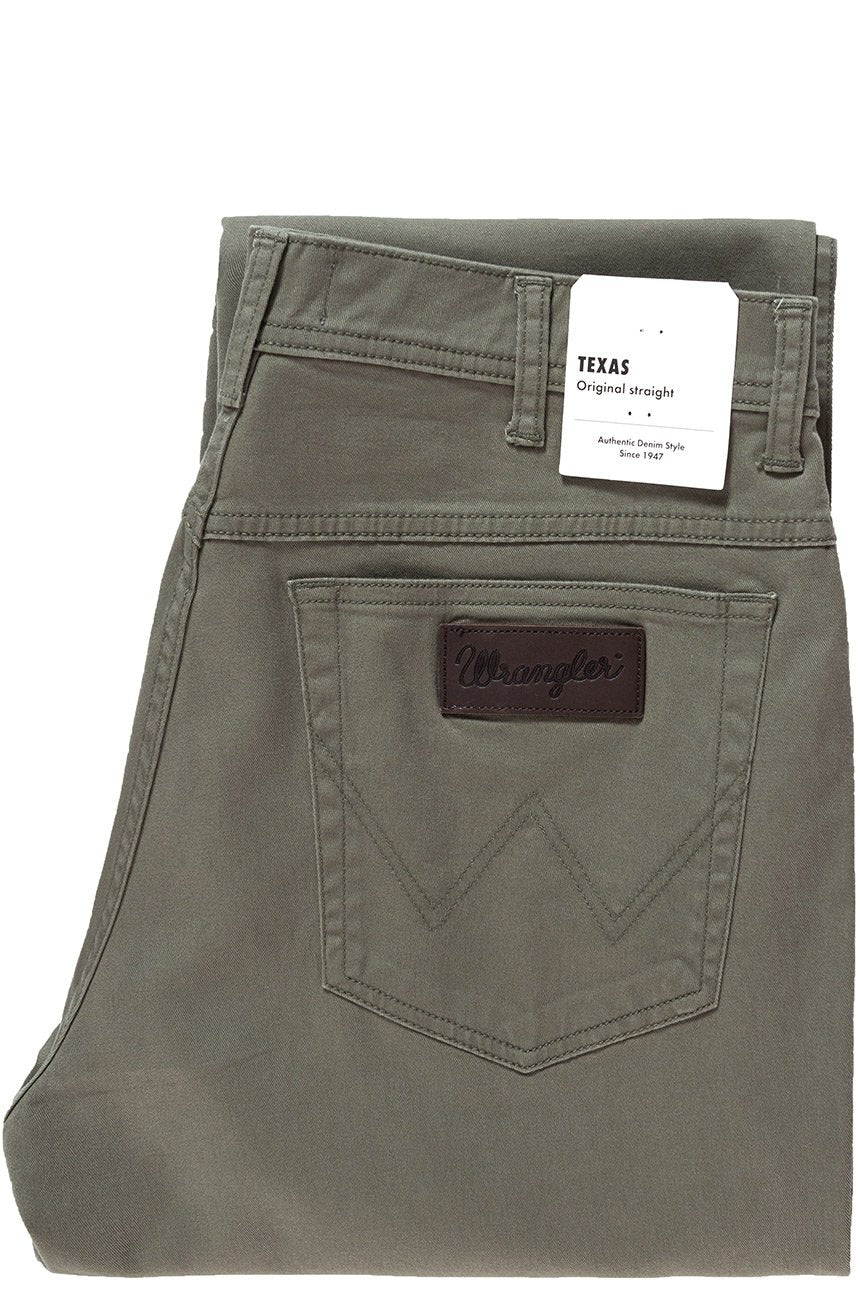 WRANGLER SPODNIE MĘSKIE TEXAS DUSTY OLIVE W121W3275