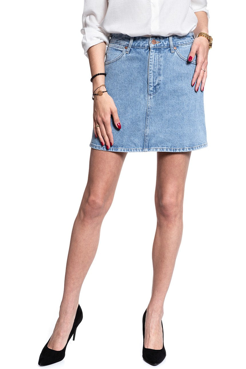 SPÓDNICA JEANSOWA WRANGLER SUMMER SKIRT LOVED W204VC91W