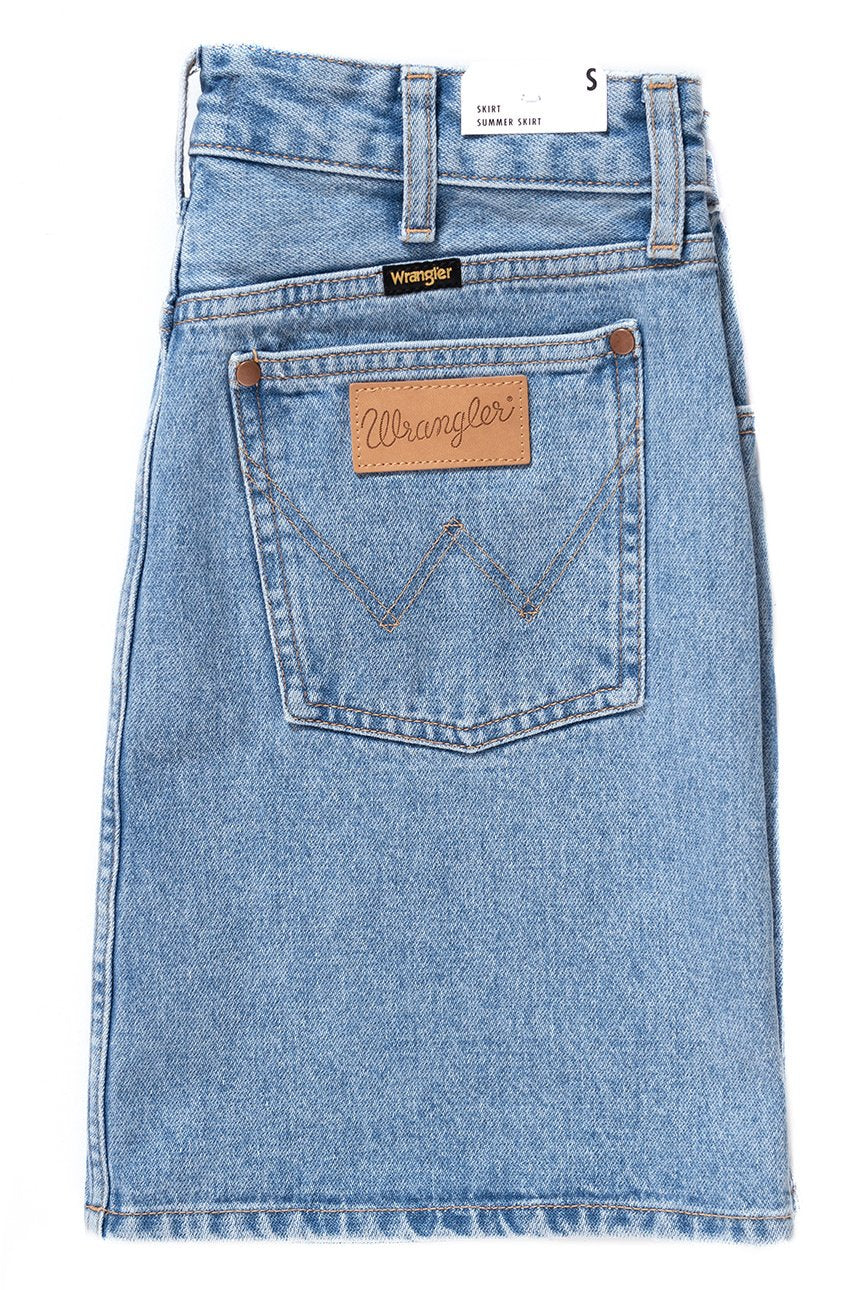 SPÓDNICA JEANSOWA WRANGLER SUMMER SKIRT LOVED W204VC91W