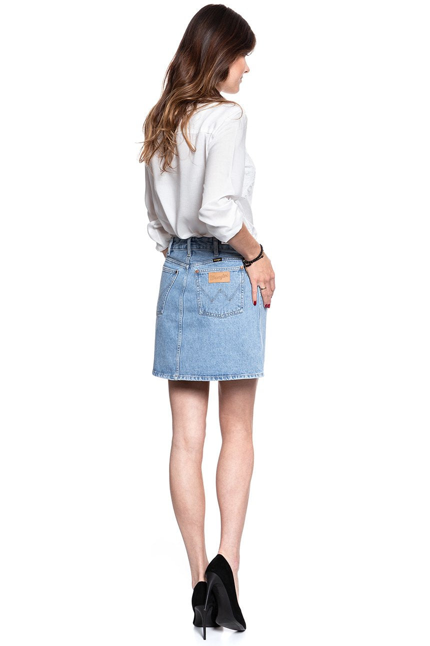 SPÓDNICA JEANSOWA WRANGLER SUMMER SKIRT LOVED W204VC91W