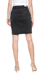 SPÓDNICA JEANSOWA WRANGLER HIGH ZIP SKIRT BLACK STONE W257UD24V