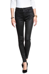 WRANGLER HIGH RISE SKINNY COATED BLACK W27HWT067