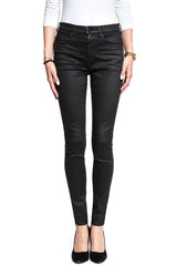 WRANGLER HIGH RISE SKINNY COATED BLACK W27HWT067