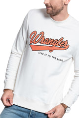 BLUZA WRANGLER SEASONAL LOGO SWEAT OFF WHITE W6A5HA737