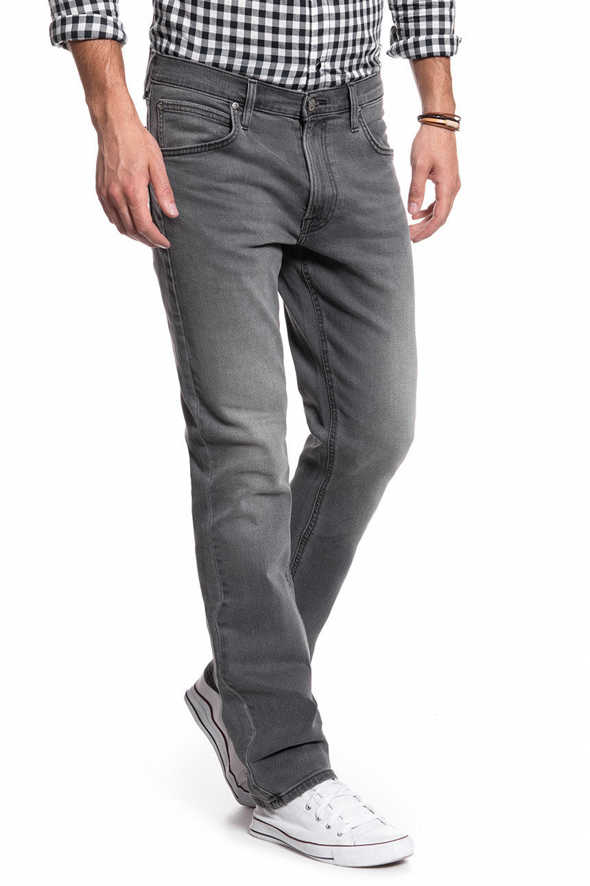 JEANSY MĘSKIE LEE DAREN ZIP FLY GREY BELL L707PCKQ