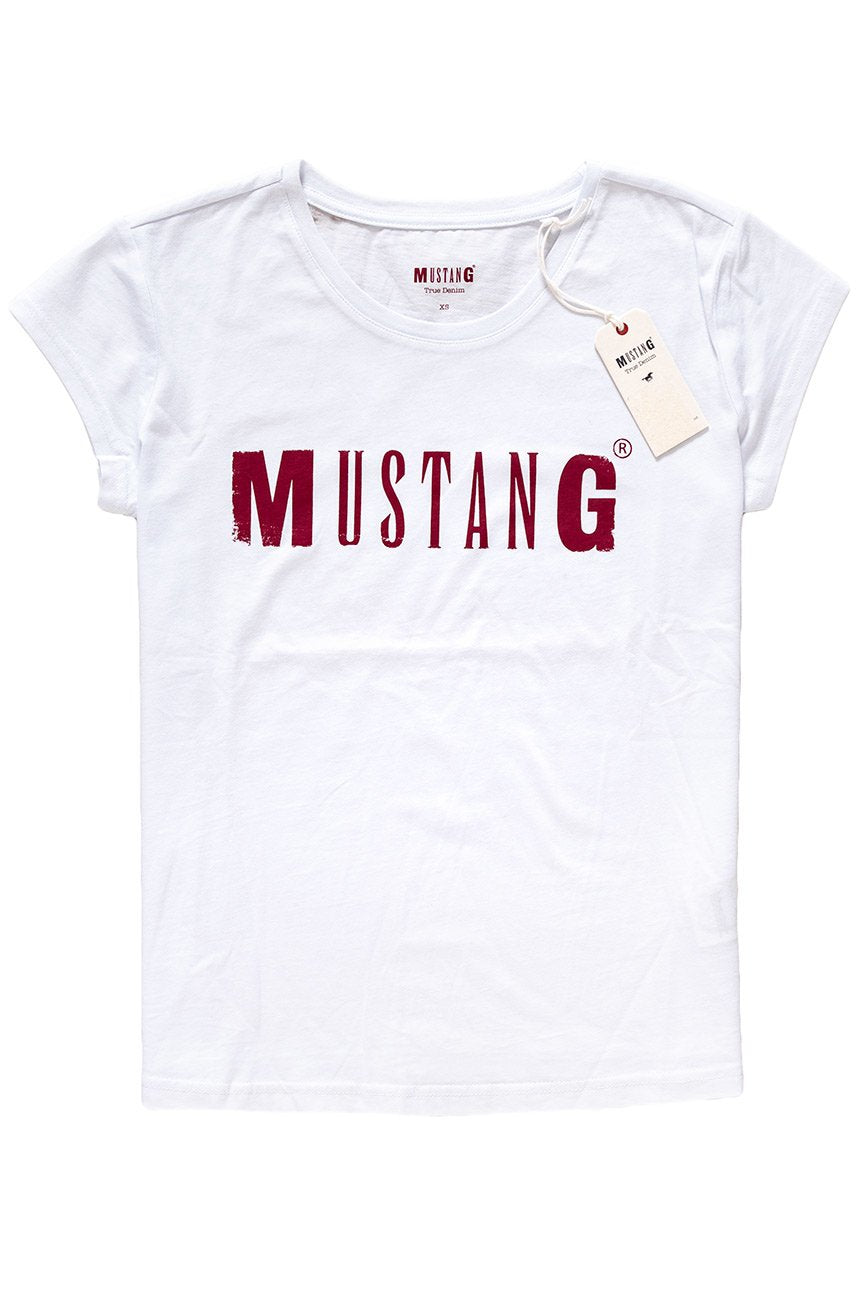 MUSTANG LOGO TEE GENERAL WHITE 1005455 2045