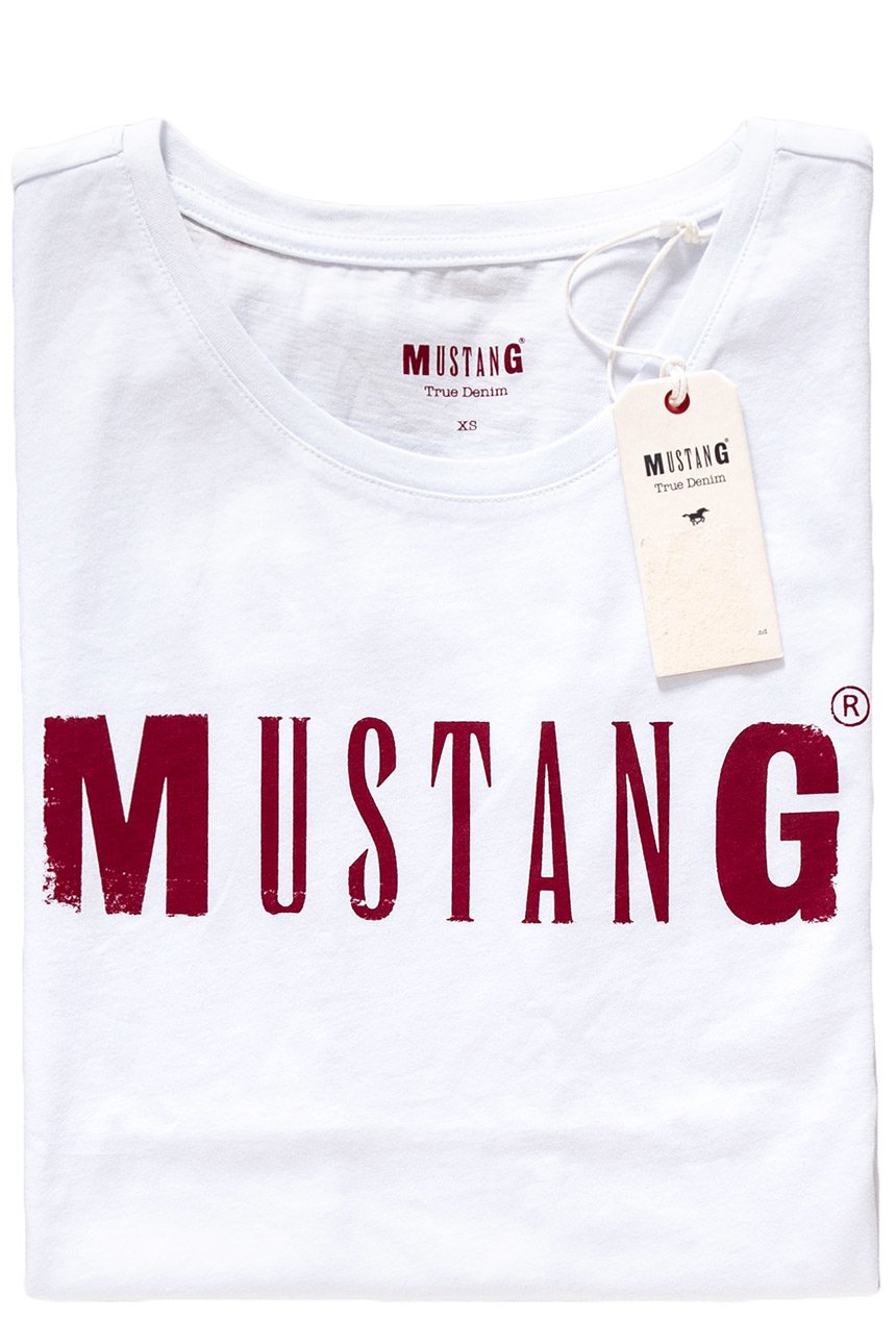 MUSTANG LOGO TEE GENERAL WHITE 1005455 2045