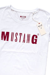 MUSTANG LOGO TEE GENERAL WHITE 1005455 2045