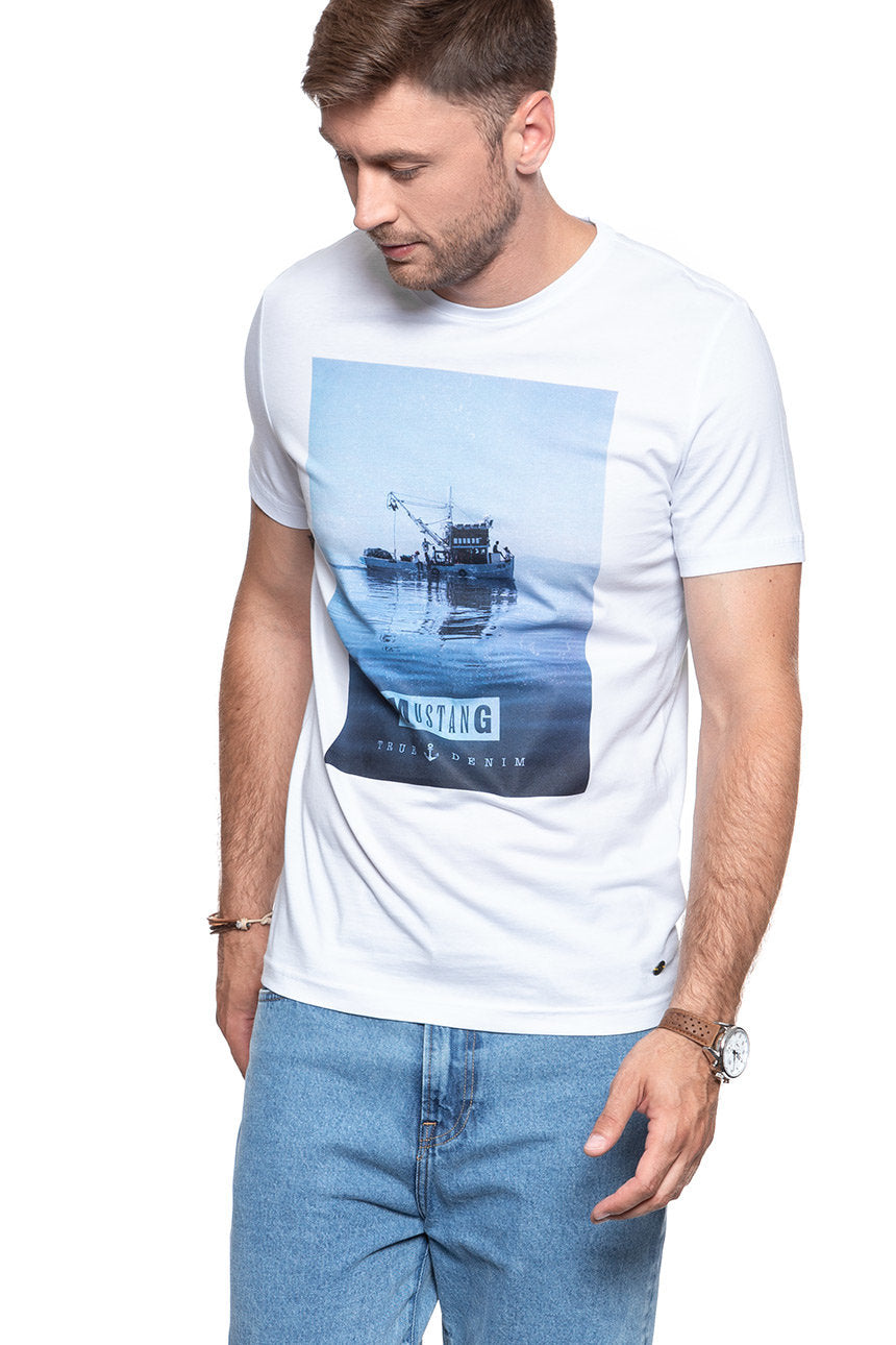 MĘSKI T-SHIRT MUSTANG T SHIRT Alex C PHOTOPRINT 1007832 2045