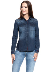 KOSZULA JEANSOWA DAMSKA MUSTANG Denim Shirt 1008428 5000 687