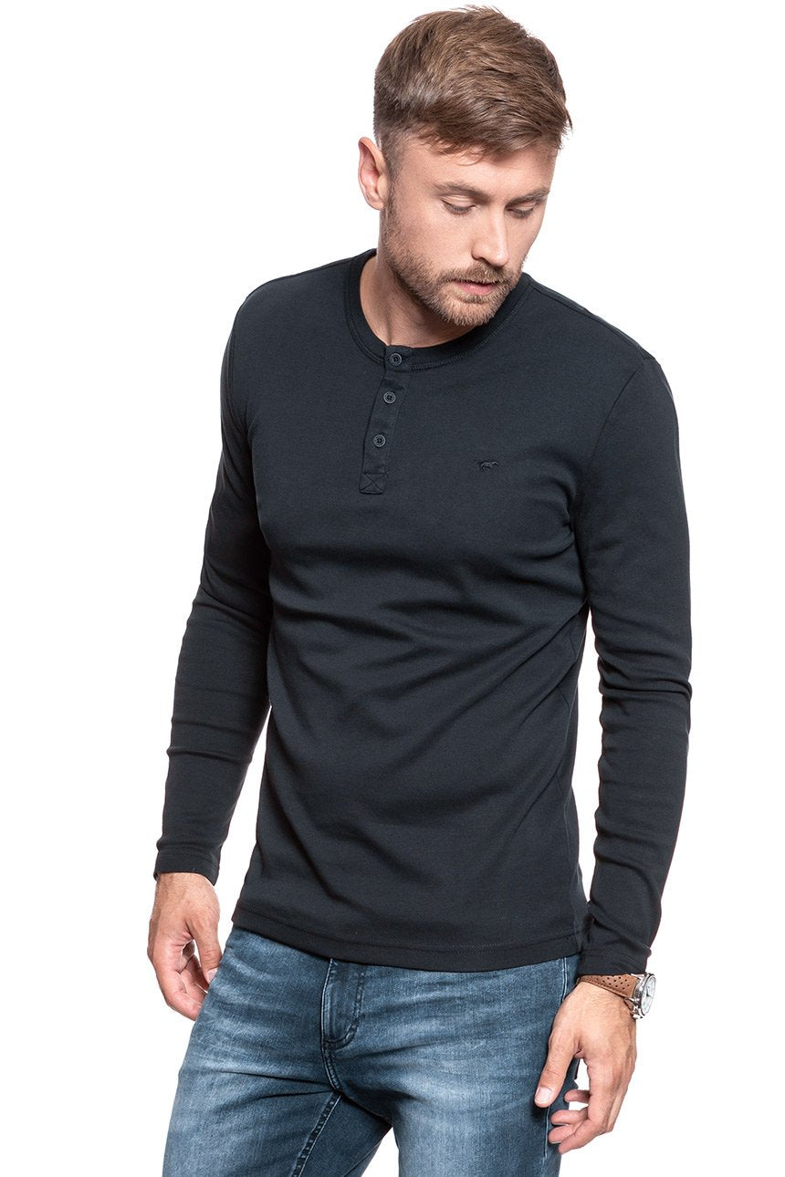 LONGSLEEVE MUSTANG Anton H Henley 1008662 4132