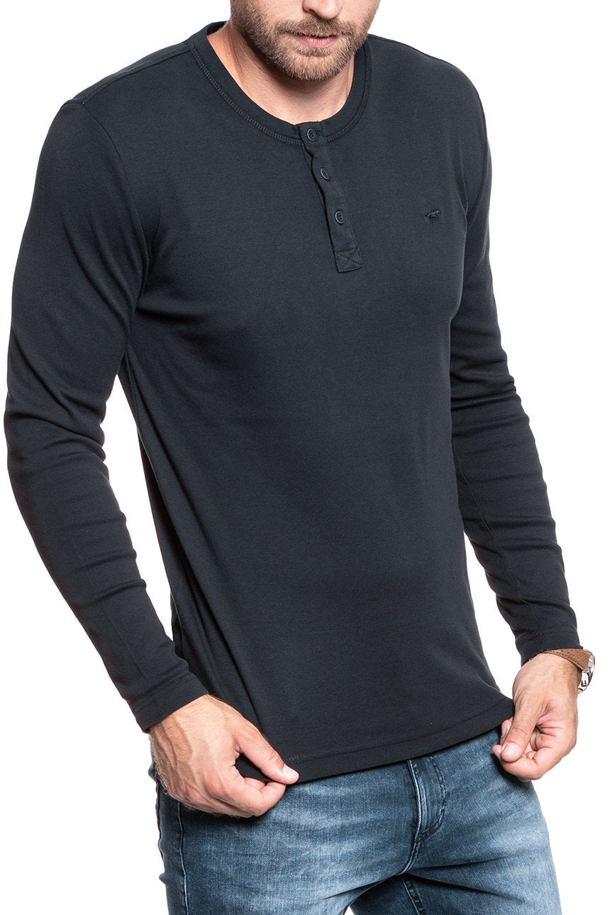 LONGSLEEVE MUSTANG Anton H Henley 1008662 4132