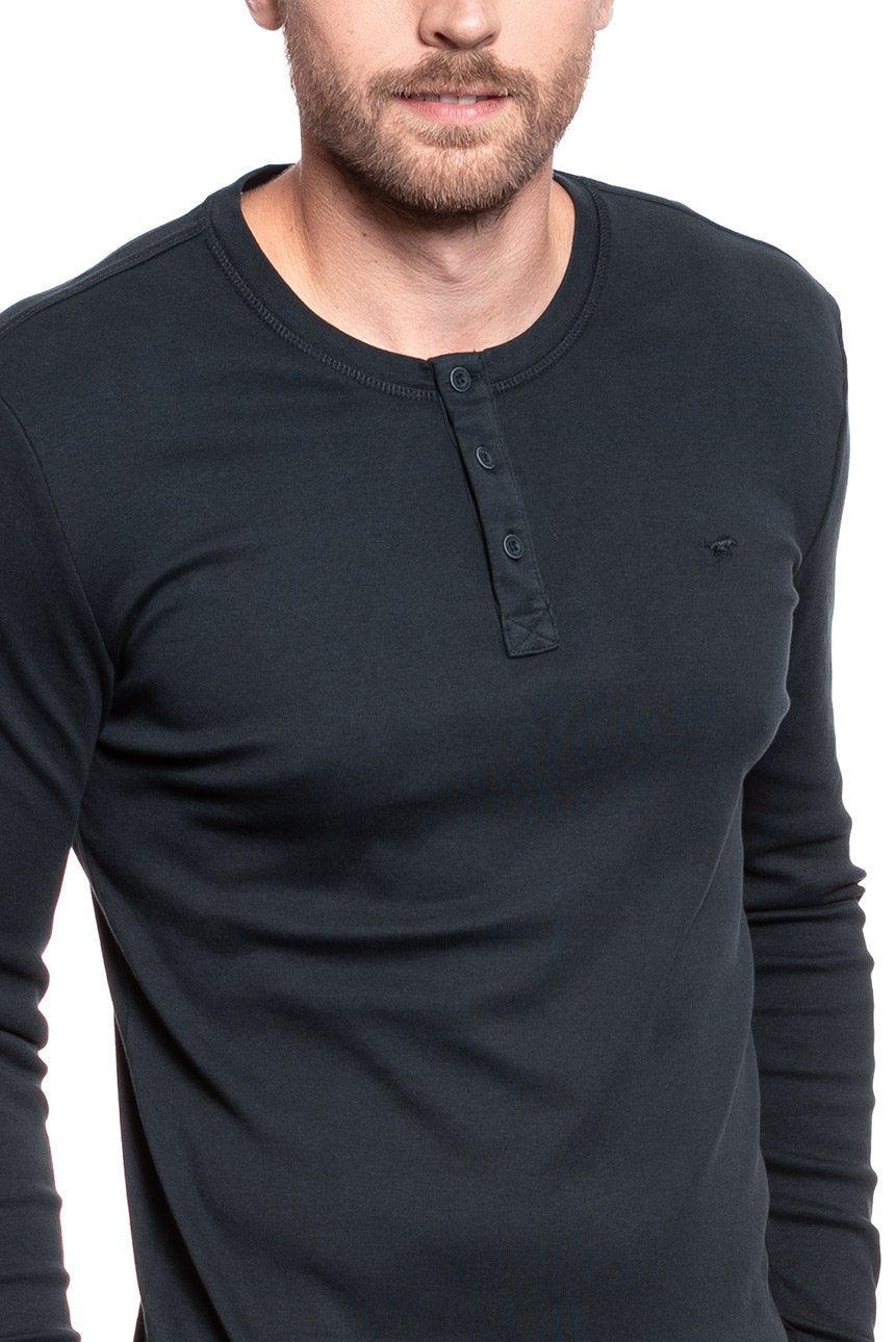 LONGSLEEVE MUSTANG Anton H Henley 1008662 4132