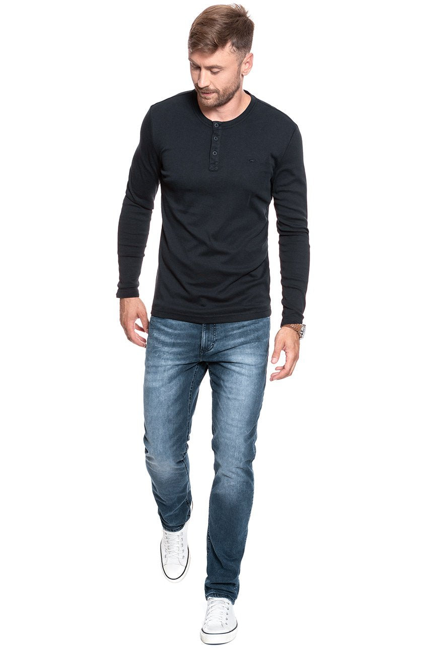 LONGSLEEVE MUSTANG Anton H Henley 1008662 4132