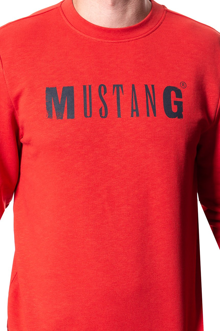 BLUZA MUSTANG Ben C Logo Molten Lava 1009160 7179