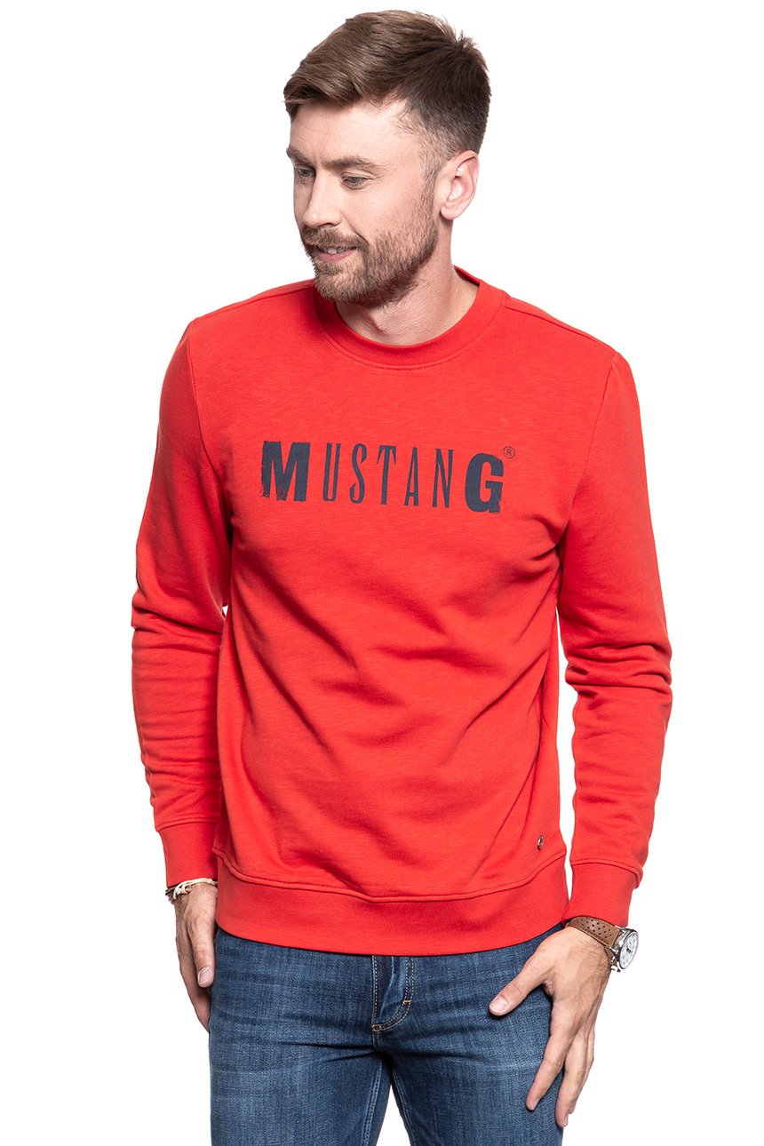 BLUZA MUSTANG Ben C Logo Molten Lava 1009160 7179