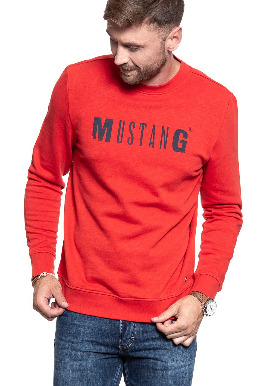 BLUZA MUSTANG Ben C Logo Molten Lava 1009160 7179