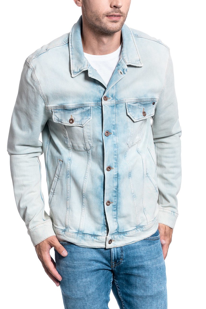 MĘSKA KURTKA JEANSOWA MUSTANG New York Jacket DENIM BLUE 1005657 5000 214