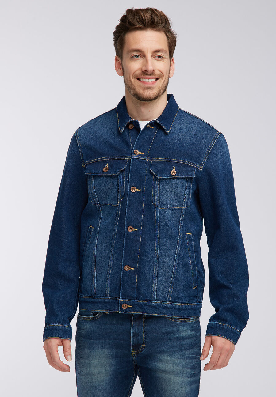 MUSTANG NEW YORK JACKET MĘSKA KURTKA JEANSOWA DENIM BLUE 1006117 5000 803