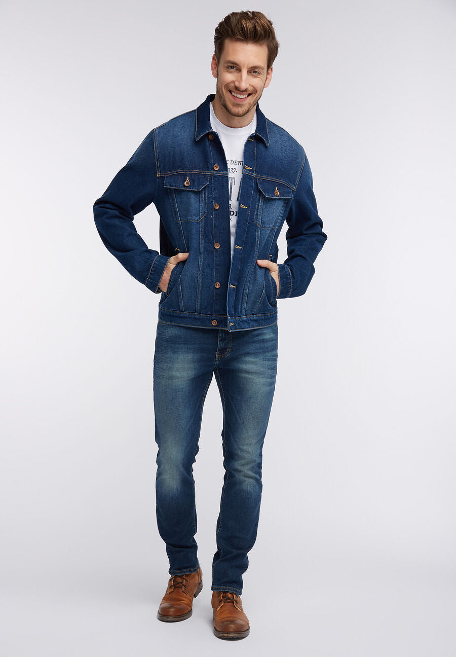 MUSTANG NEW YORK JACKET MĘSKA KURTKA JEANSOWA DENIM BLUE 1006117 5000 803