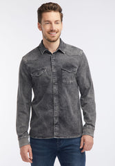 MUSTANG MĘSKA KOSZULA JEANSOWA DENIM GREY 1006854 4500 780