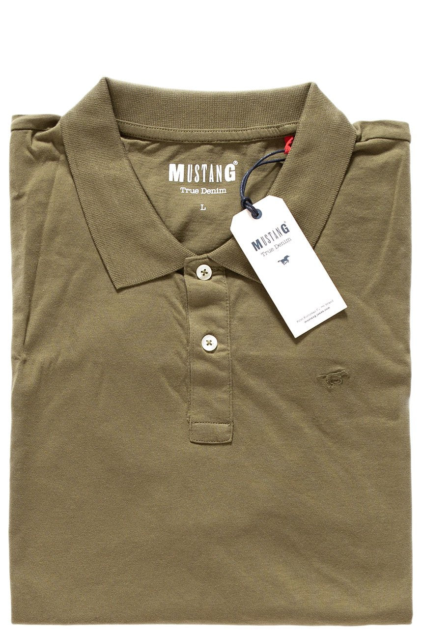 MUSTANG Basic Polo BURNT OLIVE 1007521 6358