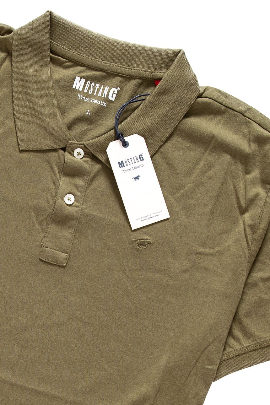 MUSTANG Basic Polo BURNT OLIVE 1007521 6358