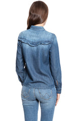 KOSZULA JEANSOWA DAMSKA MUSTANG Denim Shirt DENIM BLUE 1008047 5000 786