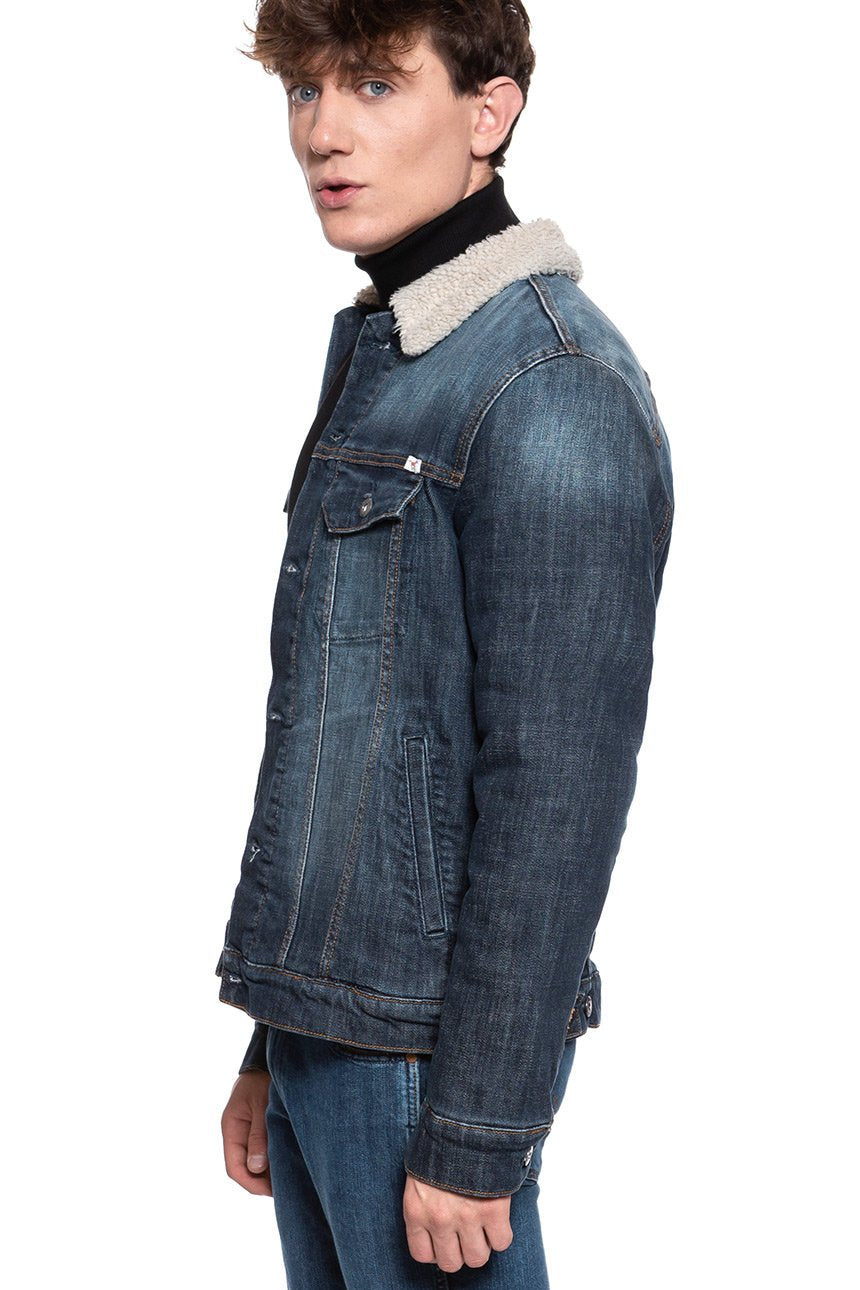 KURTKA JEANSOWA MUSTANG New York Shearling DENIM BLUE 1008507 5000 783