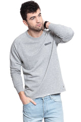 MĘSKA BLUZA MUSTANG BEN C SMALL LOGO MID GREY MELANGE 1008540 4140