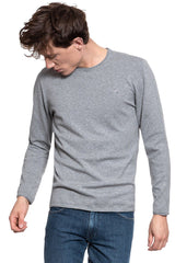 MĘSKI SWETER MUSTANG Emil C Rolledge MID GREY MELANGE 1008629 4140