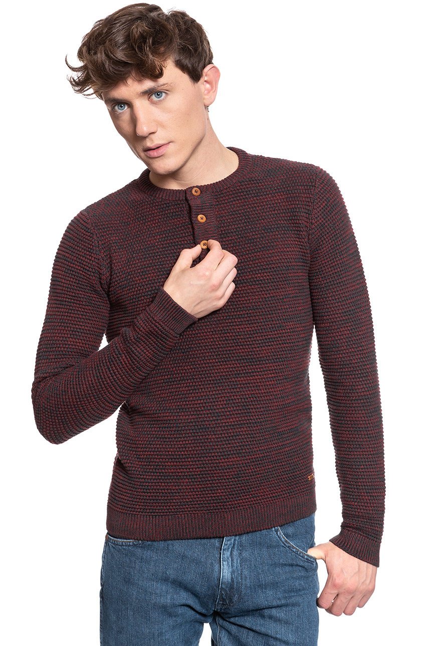 MĘSKI SWETER MUSTANG Emil C Henley ANDORRA 1008632 3232