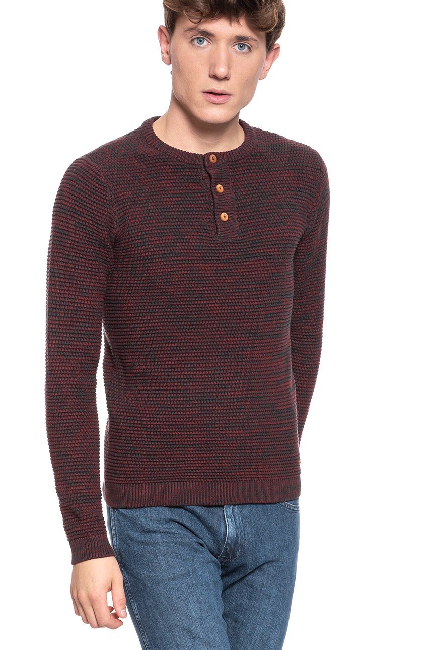 MĘSKI SWETER MUSTANG Emil C Henley ANDORRA 1008632 3232