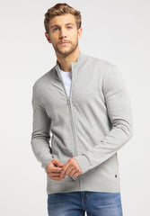 MUSTANG Edgar TN Cardigan MĘSKA BLUZA MATERIAŁOWA MID GREY MELANGE 1008637 4140