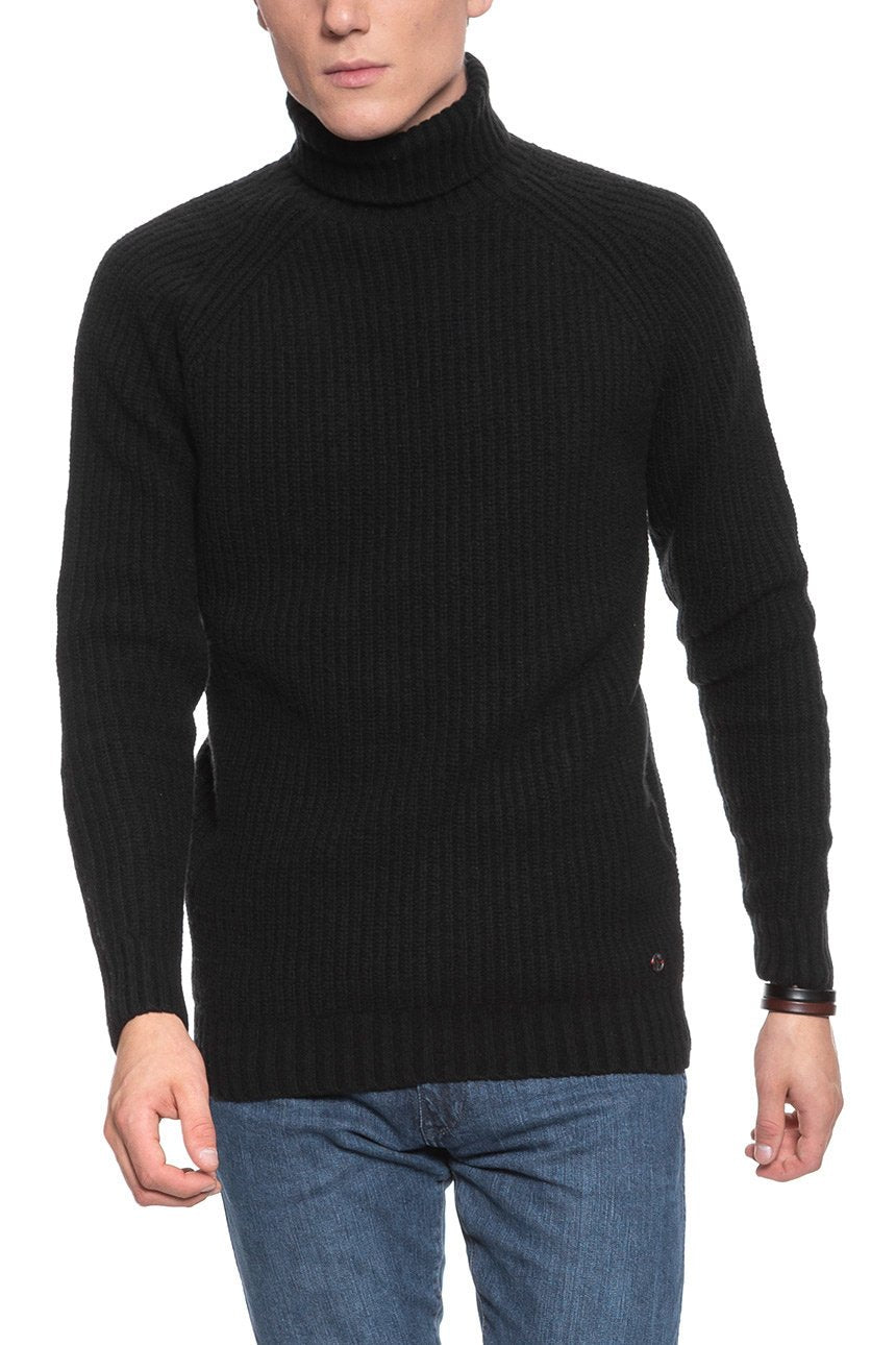 MĘSKI SWETER MUSTANG Emil TN Cosy CAVIAR 1008645 4132