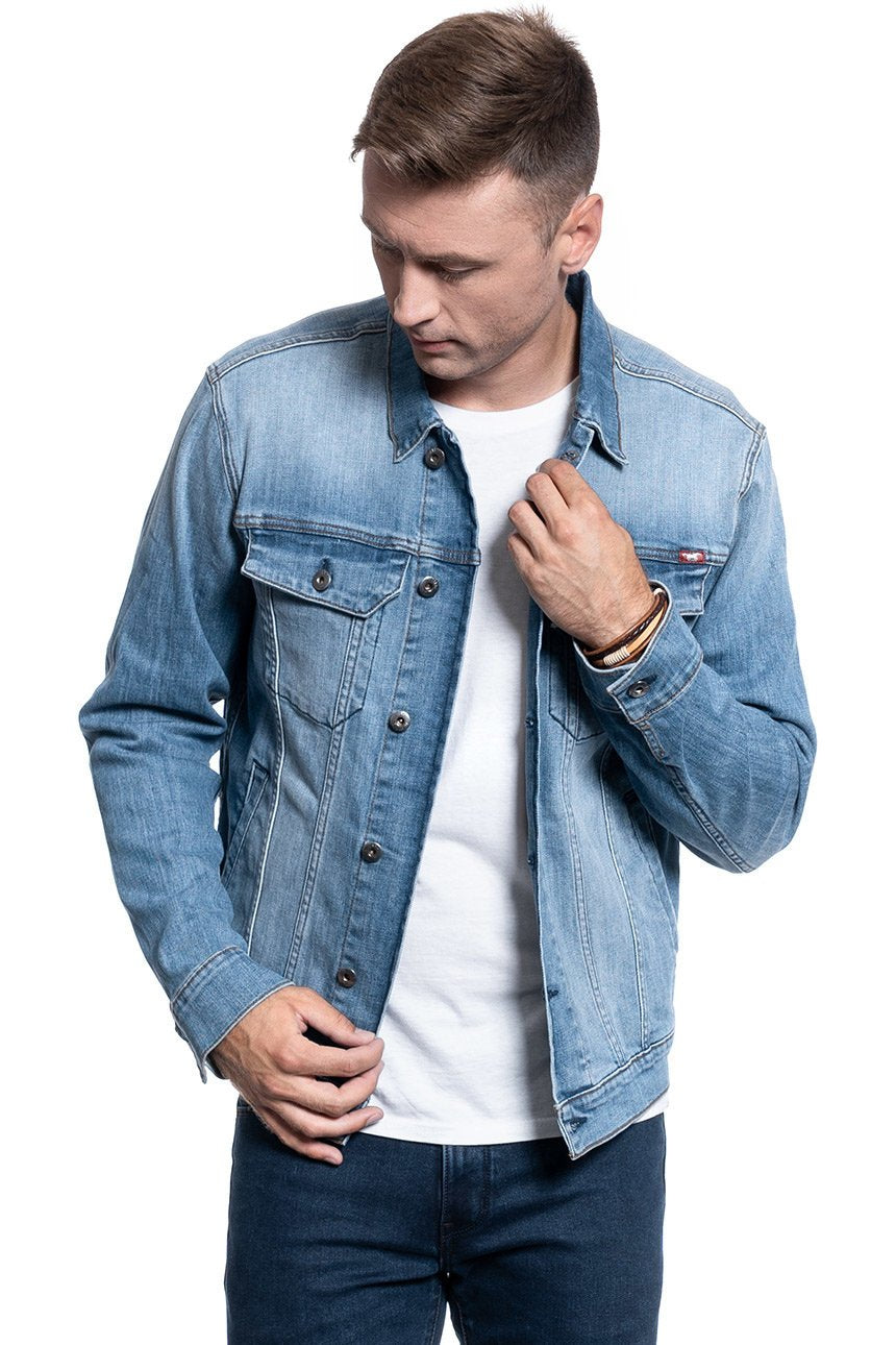 KURTKA MĘSKA MUSTANG Dallas DENIM BLUE 1009189 5000 682