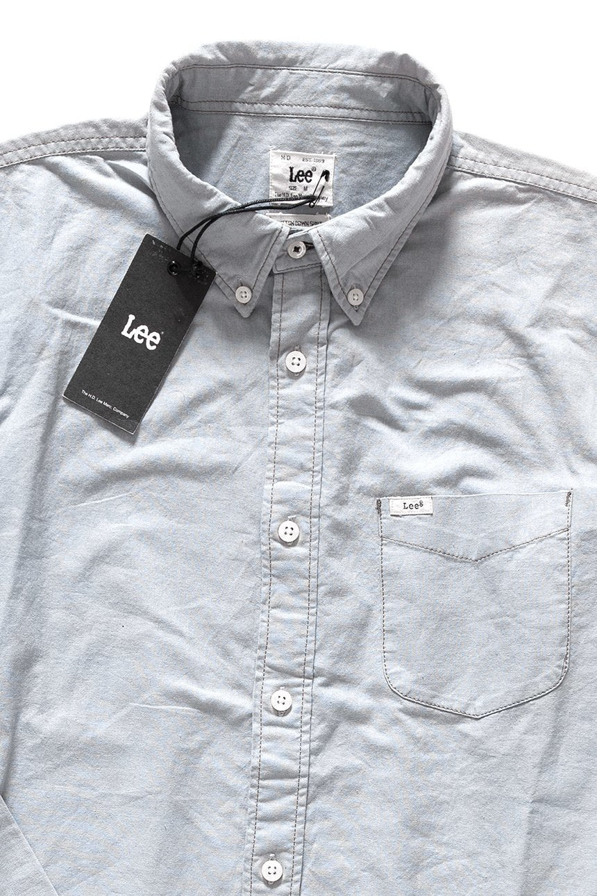 KOSZULA MĘSKA LEE BUTTON DOWN SHIRT GREY FROST L880SPHQS