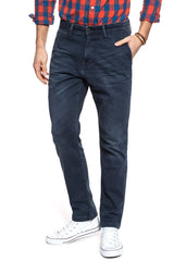 MUSTANG RealX Chino MĘSKIE SPODNIE ROZCIĄGLIWE JEANS DRES Dark Blue Denim 1008081 5000 883