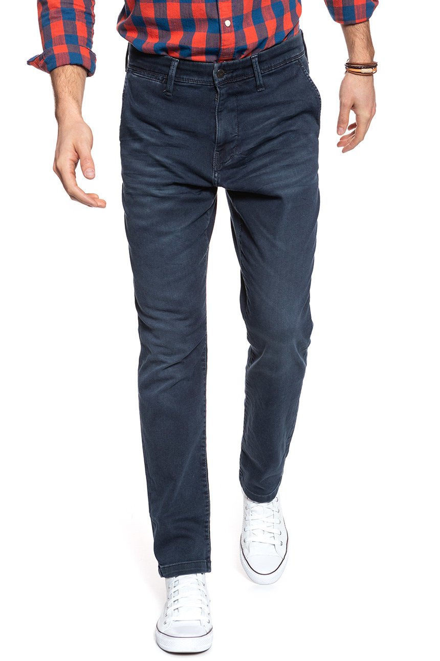 MUSTANG RealX Chino MĘSKIE SPODNIE ROZCIĄGLIWE JEANS DRES Dark Blue Denim 1008081 5000 883