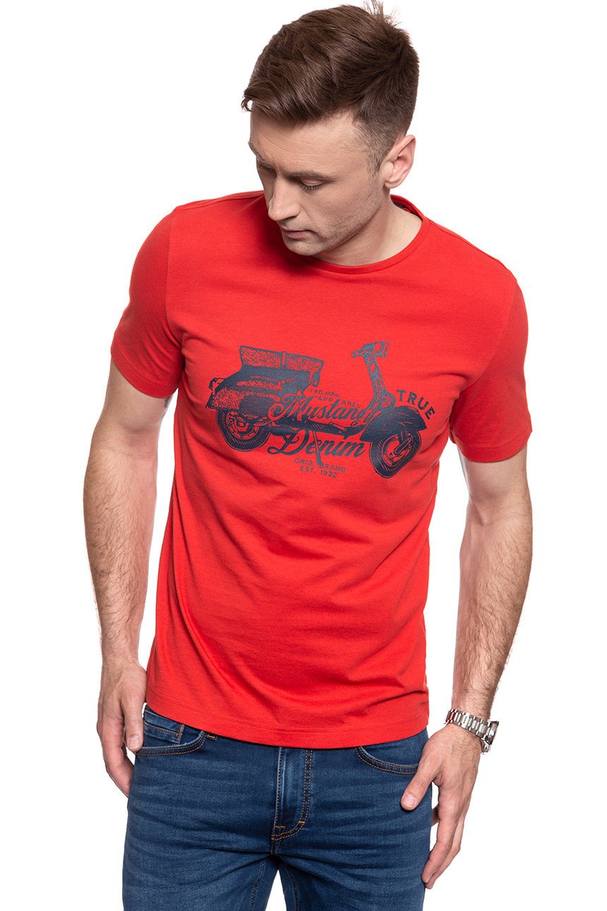 MĘSKI T-SHIRT MUSTANG ALEX C PRINT 1008962 7179