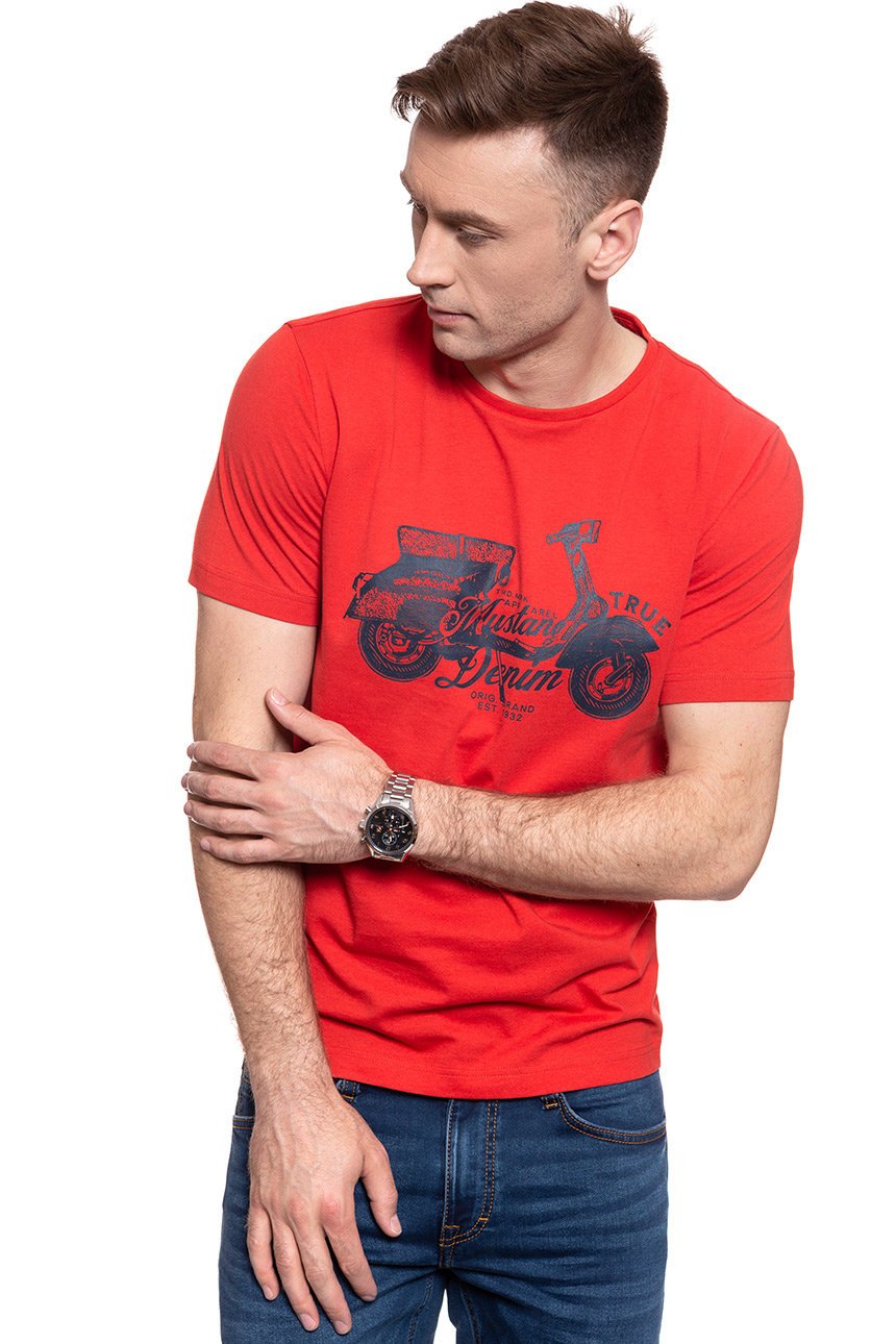 MĘSKI T-SHIRT MUSTANG ALEX C PRINT 1008962 7179