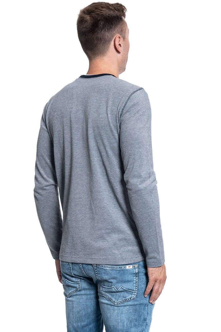 MĘSKI LONGSLEEVE MUSTANG ADRIAN V HENLEY 1008969 5323