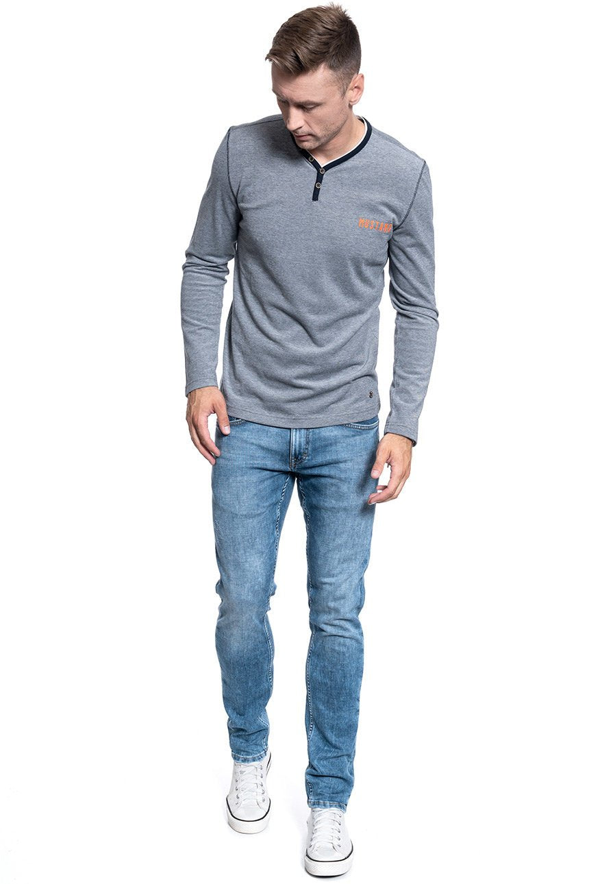 MĘSKI LONGSLEEVE MUSTANG ADRIAN V HENLEY 1008969 5323