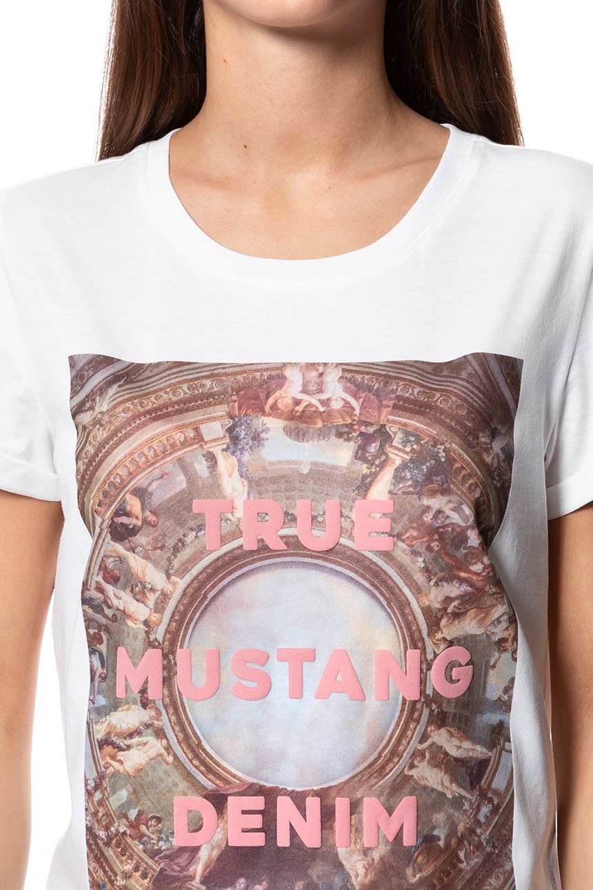 MUSTANG T SHIRT DAMSKI Alina C Print 1009030 2020