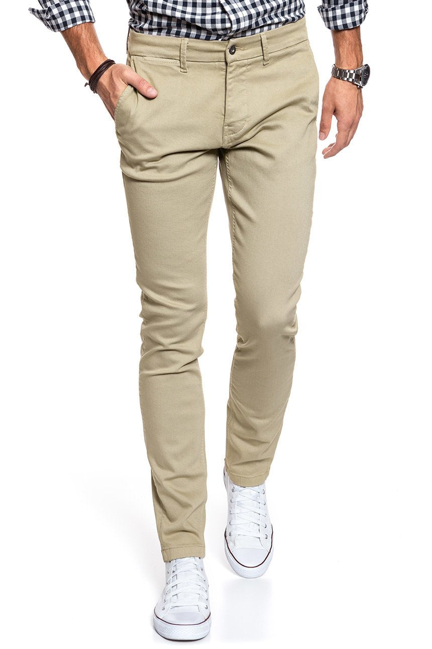 MUSTANG SPODNIE MĘSKIE BeFlex Chino Beige 1009076 3276