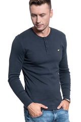 MĘSKA KOSZULA Z DŁUGIM RĘKAWEM MUSTANG ANTON BASIC HENLEY 1009248 4085