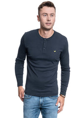 MĘSKA KOSZULA Z DŁUGIM RĘKAWEM MUSTANG ANTON BASIC HENLEY 1009248 4085