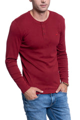 MĘSKA KOSZULA Z DŁUGIMI RĘKAWAMI MUSTANG ANTON BASIC HENLEY 1009248 7194